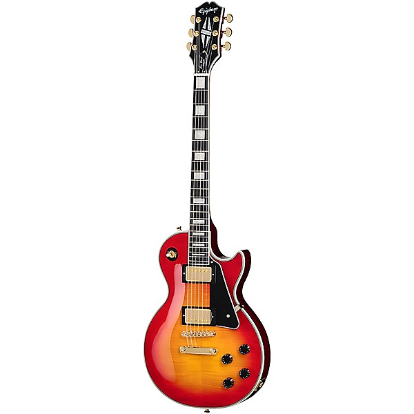 Epiphone Les Paul Custom Figured Electric Guitar Heritage Cherry Sunburst