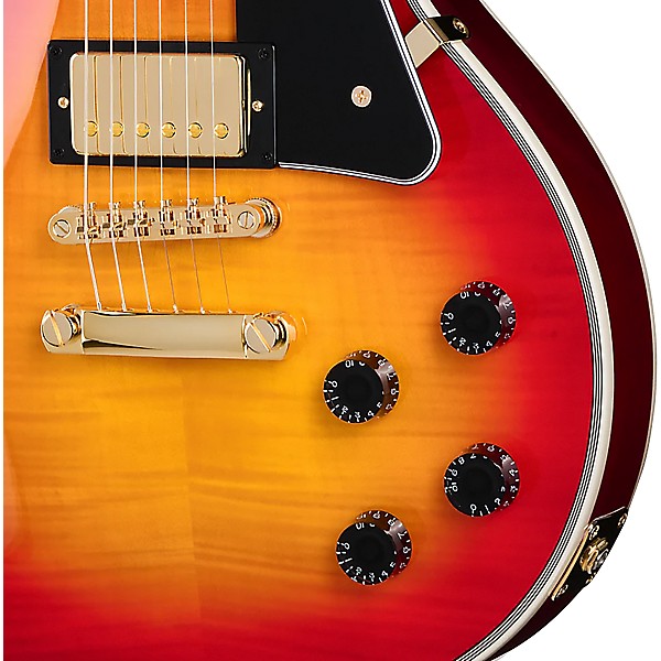 Epiphone Les Paul Custom Figured Electric Guitar Heritage Cherry Sunburst