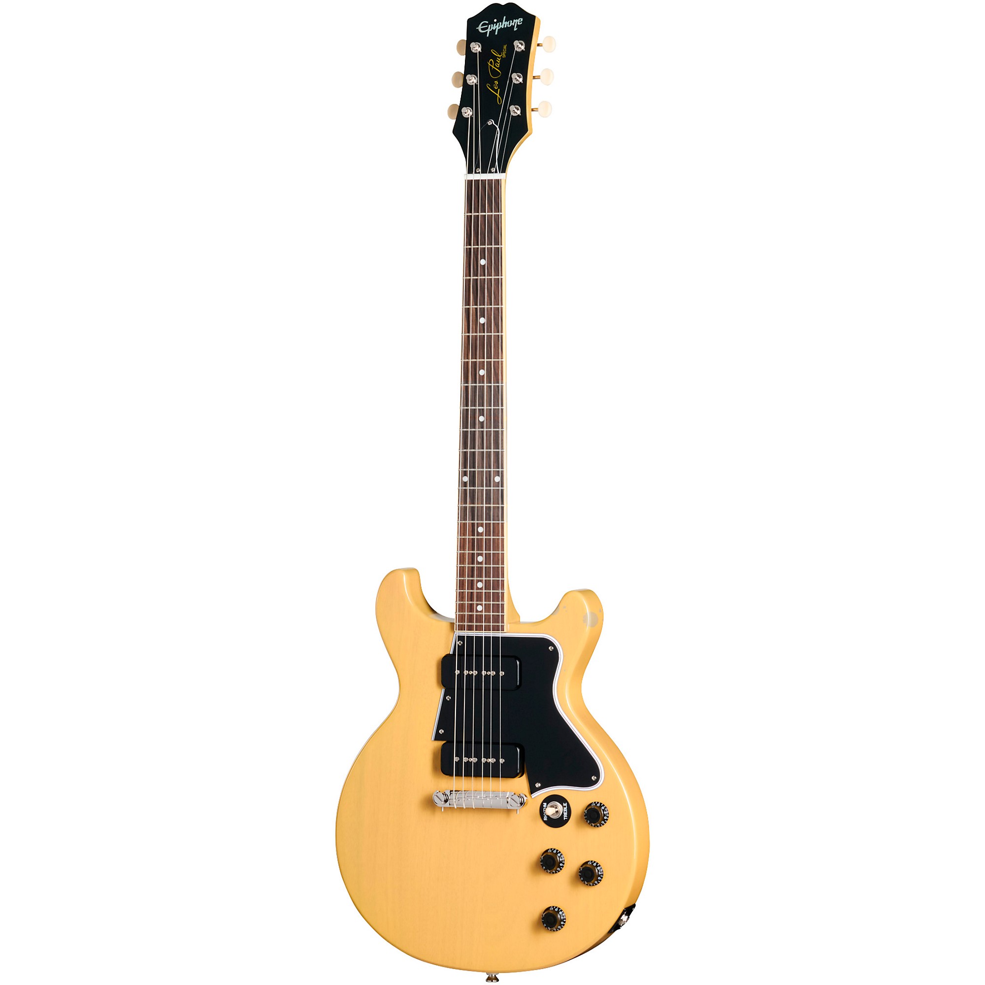 ギター Epiphone Les Paul Special DC TV Yellow Epiphone Les Paul Special Double Cut Electric Guitar - TV Yellow