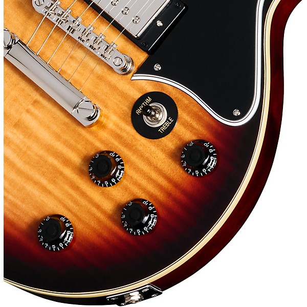 Epiphone Les Paul Special Double Cut Figured Electric Guitar - Bourbon Burst