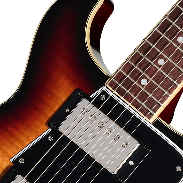 Epiphone Les Paul Special Double Cut Figured Electric Guitar - Bourbon Burst