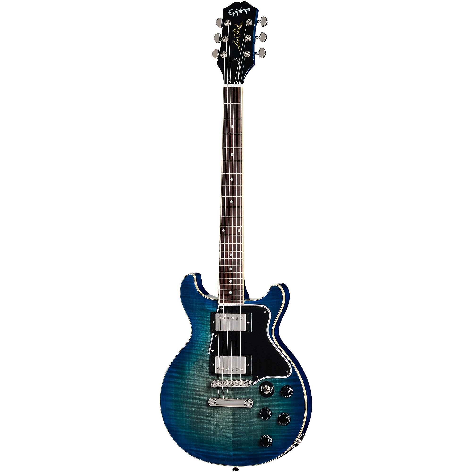 Epiphone Les Paul Special DC ブルーオーシャン Epiphone Les Paul Special Double Cut Figured Electric Guitar