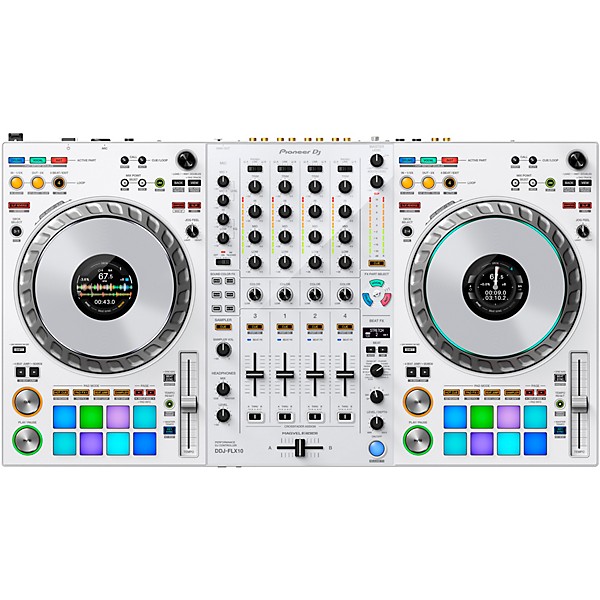 Pioneer DJ DDJ-FLX10-W 4-Channel Performance DJ Controller for rekordbox DJ and Serato DJ Pro White