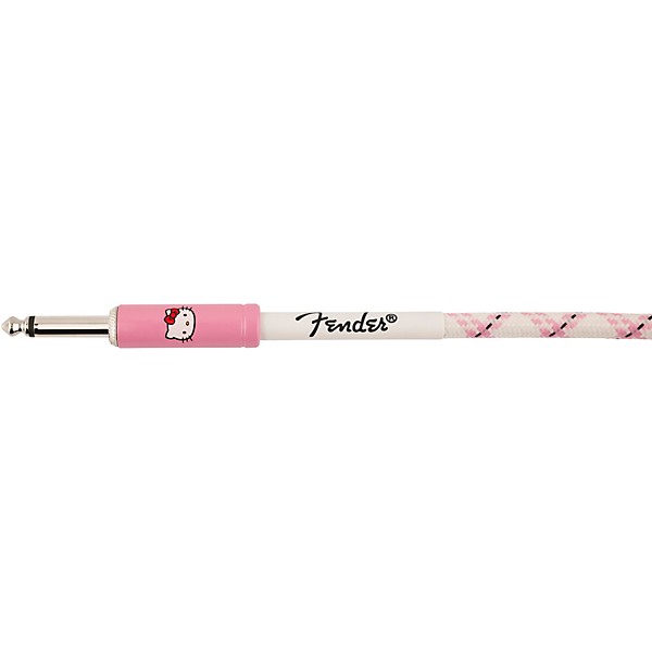 Fender x Hello Kitty Straight to Straight Woven Instrument Cable 10 ft. Pink