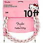 Fender x Hello Kitty Straight to Straight Woven Instrument Cable 10 ft. Pink