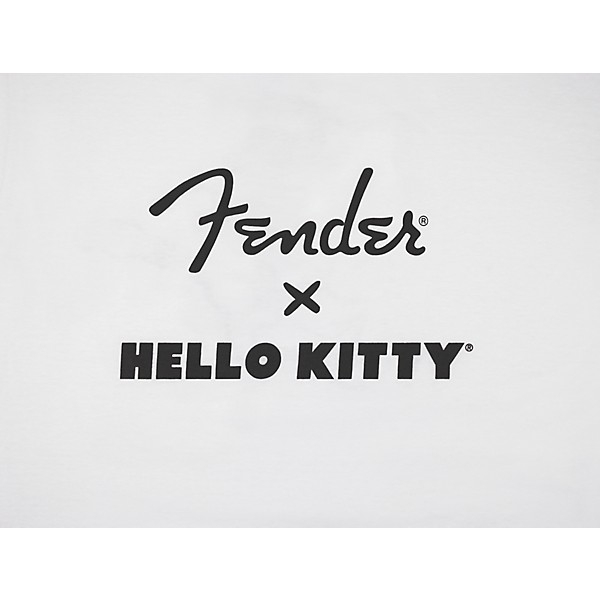 Fender x Hello Kitty Logo Tee Small White
