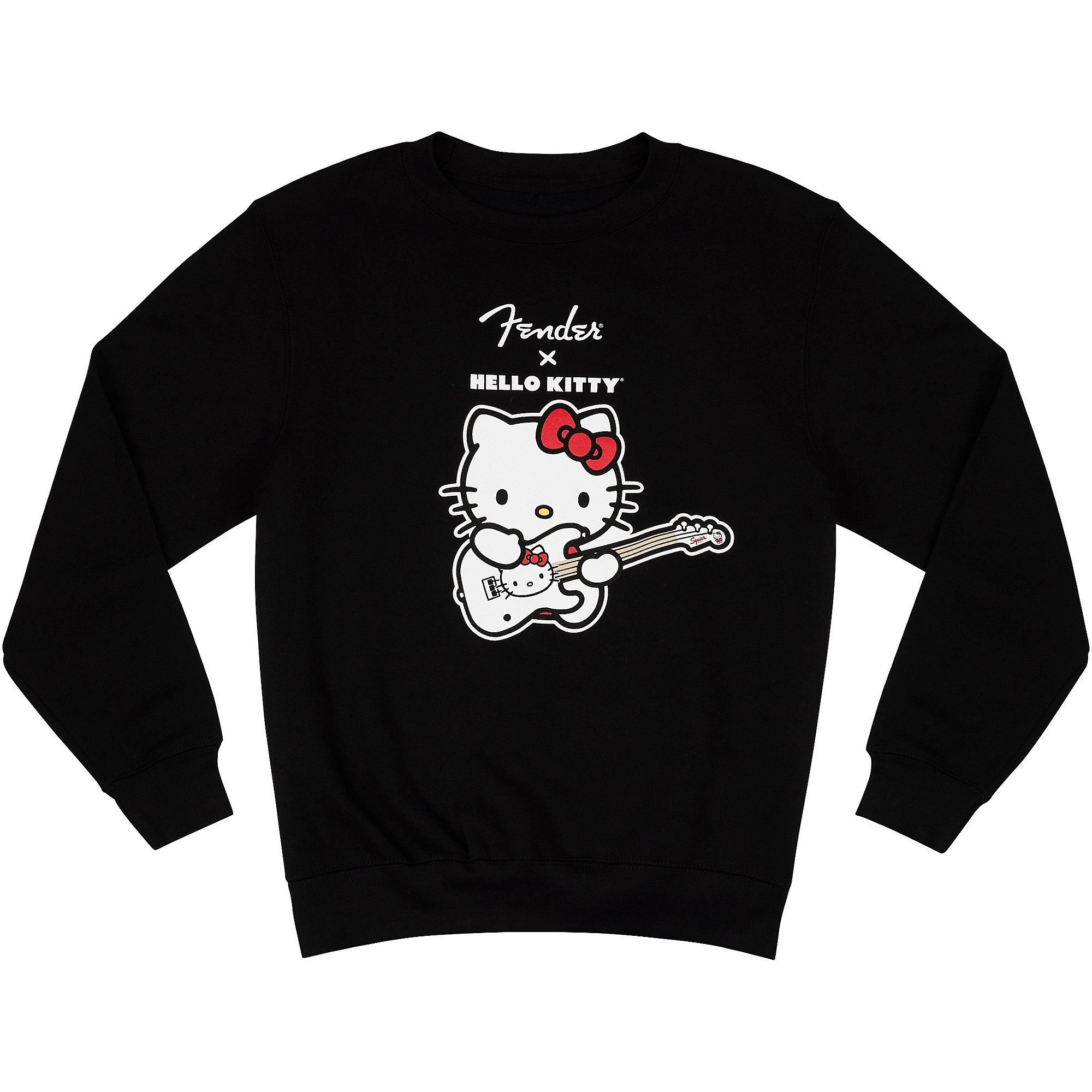 Fender x Hello Kitty Logo Sweatshirt Medium Black | Guitar Center