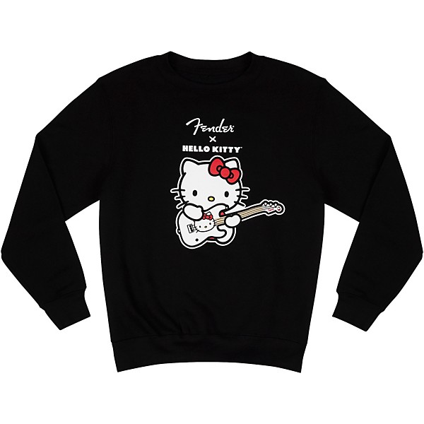 Fender x Hello Kitty Logo Sweatshirt Medium Black