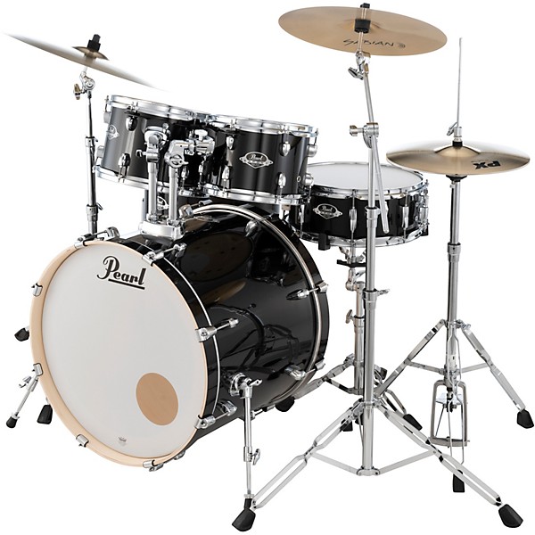 Pearl Export 5-Piece Shell Pack with 20 in. Bass Drum and Hardware Jet Black