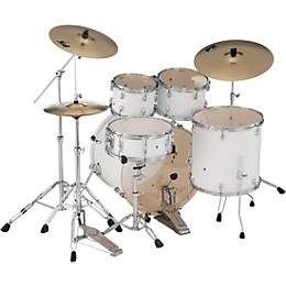 Pearl Export 5-Piece Shell Pack with 20 in. Bass Drum and Hardware Pure White