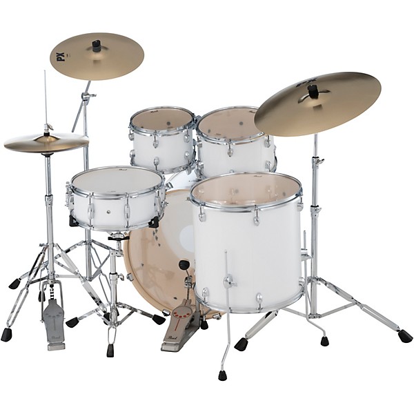Pearl Export 5-Piece Shell Pack with 20 in. Bass Drum and Hardware Pure White