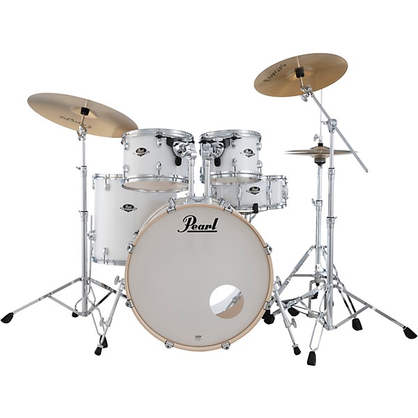 Pearl Export 5-Piece Shell Pack with 22 in. Bass Drum and Hardware Pure White