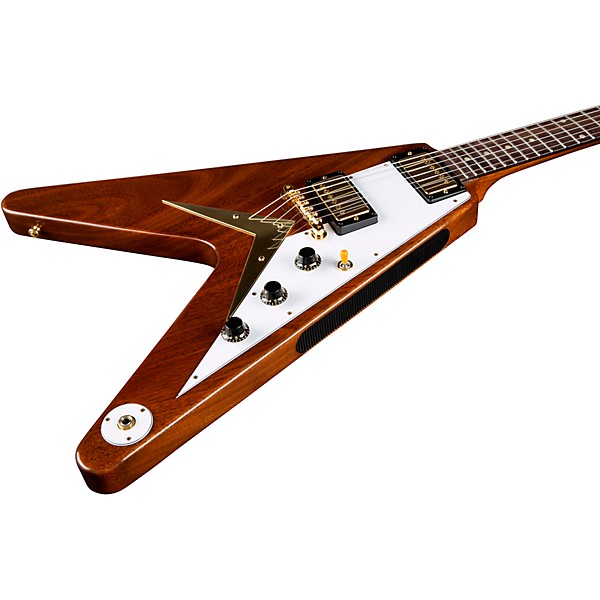 Platinum Gibson Custom 1958 Mahogany Flying V Reissue Electric