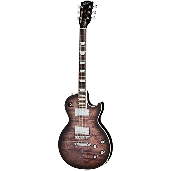 Gibson Mark Morton Les Paul Modern Quilt Electric Guitar - Translucent Ebony Satin Burst
