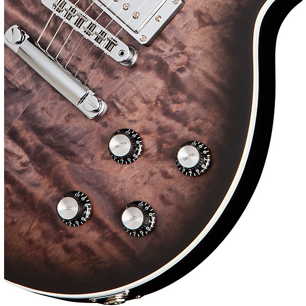 Gibson Mark Morton Les Paul Modern Quilt Electric Guitar - Translucent Ebony Satin Burst