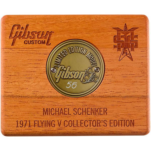 Gibson Custom Michael Schenker 1971 Flying V Collector's Edition Electric Guitar - Black/White