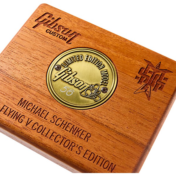 Gibson Custom Michael Schenker 1971 Flying V Collector's Edition Electric Guitar - Black/White