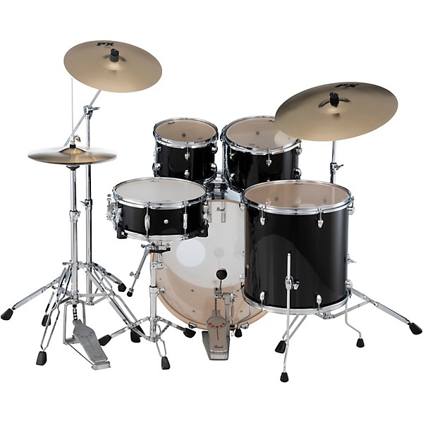 Pearl Export 5-Piece Shell Pack with 22 in. Bass Drum and Hardware Jet Black