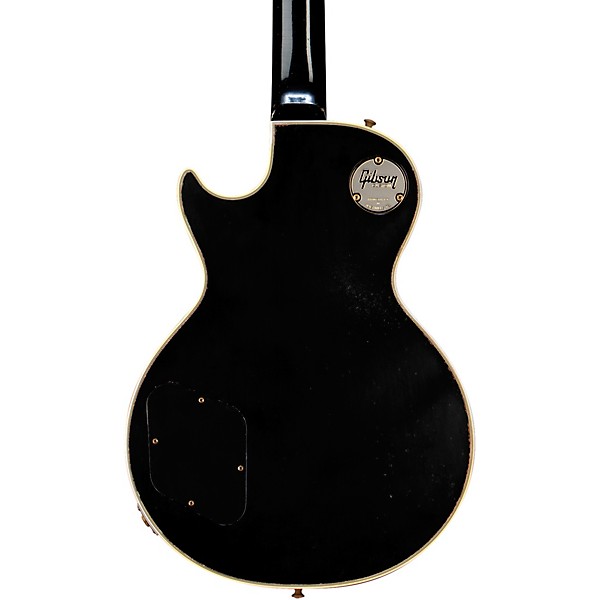 Gibson Custom Mick Ronson 1968 Les Paul Custom Collector's Edition Electric Guitar - Ebony/Antique Natural