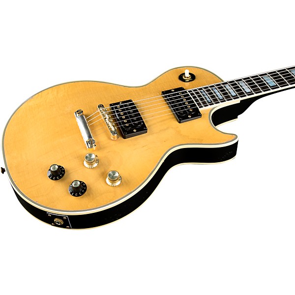 Gibson Custom Mick Ronson 1968 Les Paul Custom Collector's Edition Electric Guitar - Ebony/Antique Natural