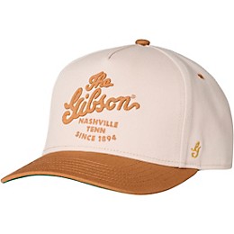 Gibson Script Logo Structured Snapback Hat
