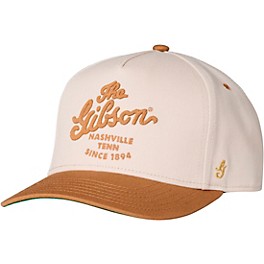 Gibson Script Logo Structured Snapback Hat