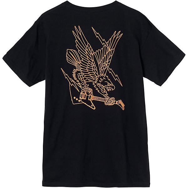 Gibson Screaming Eagle T-Shirt Small Black