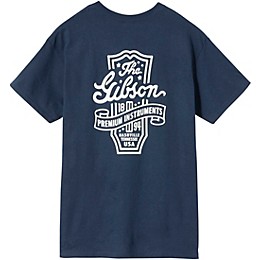 Gibson Premium Instruments T-Shirt - Large Navy