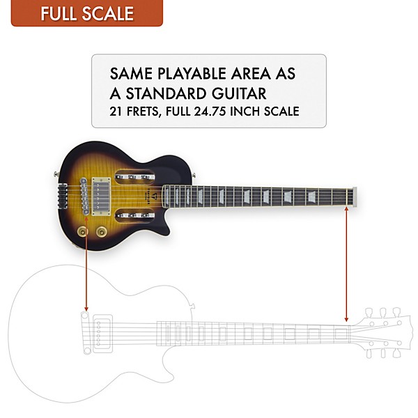 Traveler Guitar EG-1 Deluxe Electric Guitar Tobacco Burst