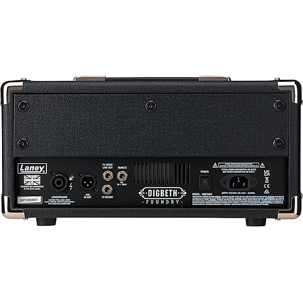Laney Digbeth Foundry DBF200H 200W Bass Amplifier Head - Black