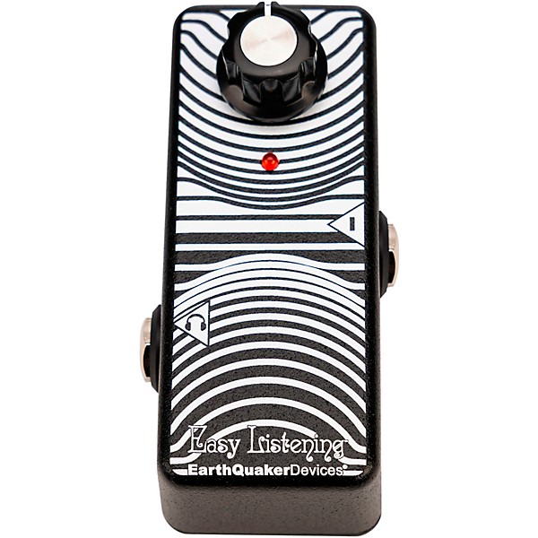 EarthQuaker Devices Easy Listening Analog Amp Simulator Pedal - Black and White