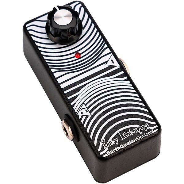 EarthQuaker Devices Easy Listening Analog Amp Simulator Pedal - Black and White