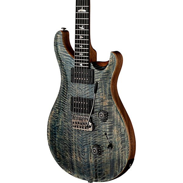 PRS 40th Anniversary Custom 24 Satin Limited-Edition Electric Guitar Faded Whale Blue with Natural Back