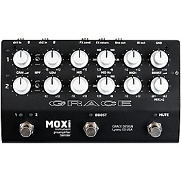 Grace Design MOXi 2-Channel Instrument Preamp/Blender Pedal Black