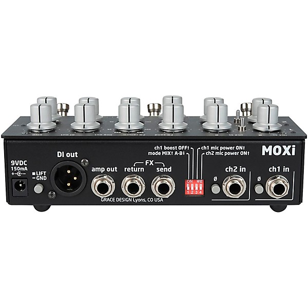 Grace Design MOXi 2-Channel Instrument Preamp/Blender Pedal Black