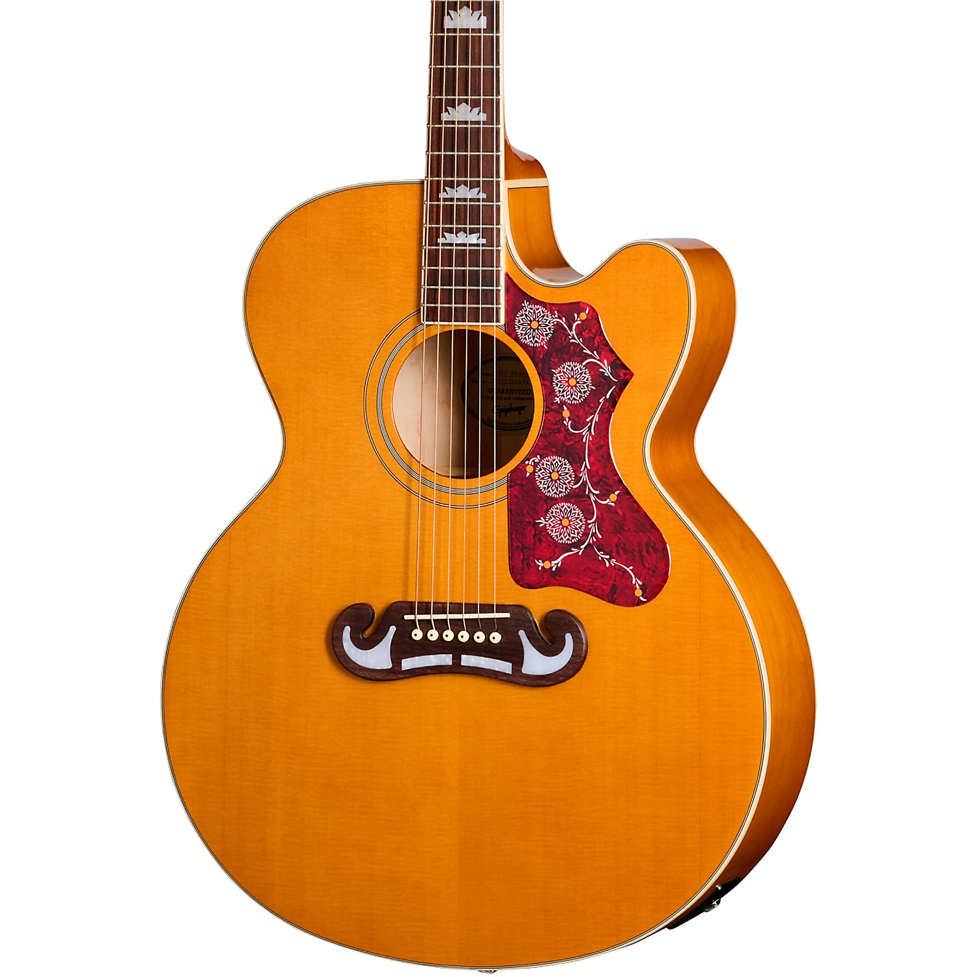 Epiphone J-200 Studio EC Acoustic-Electric Guitar Natural