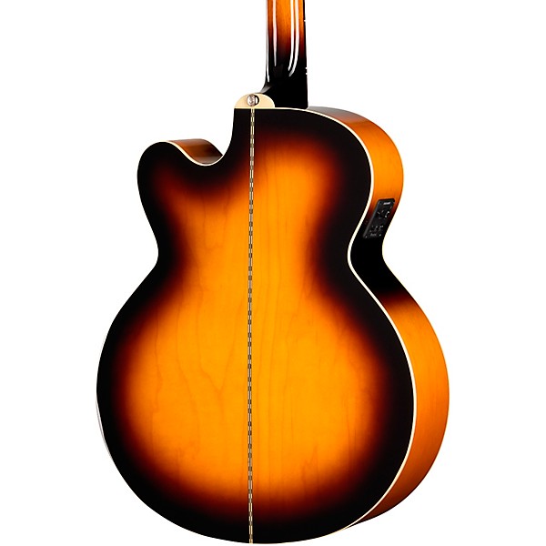 Epiphone J-200 Studio EC Acoustic-Electric Guitar - Vintage Sunburst