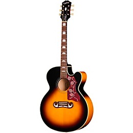 Epiphone J-200 Studio EC Acoustic-Electric Guitar - Vintage Sunburst