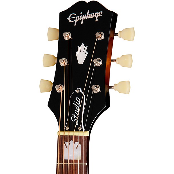 Epiphone J-200 Studio EC Acoustic-Electric Guitar - Vintage Sunburst
