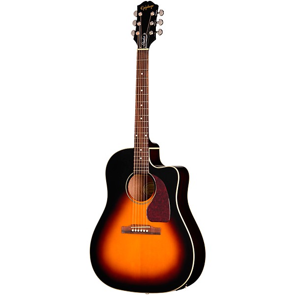 Epiphone J-45 Studio EC Acoustic-Electric Guitar - Vintage Sunburst