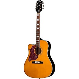 Epiphone Hummingbird Studio EC Left-Handed Acoustic-Electric Guitar - Natural