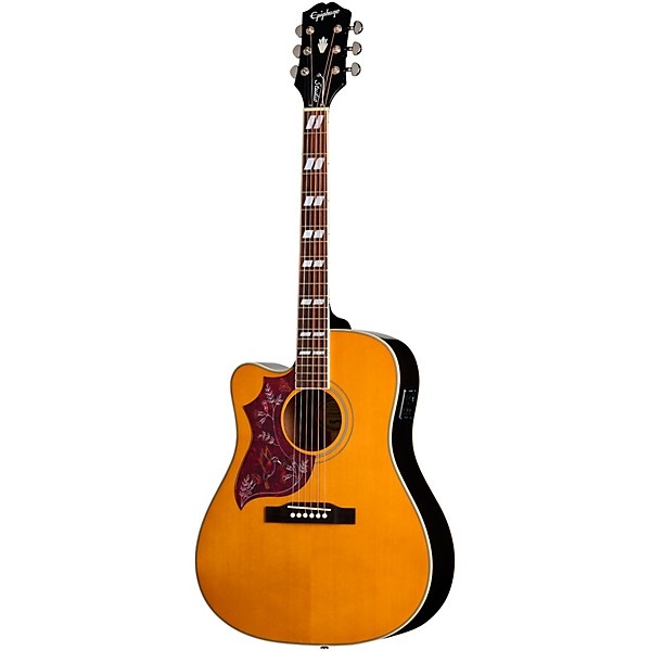 Epiphone Hummingbird Studio EC Left-Handed Acoustic-Electric Guitar - Natural