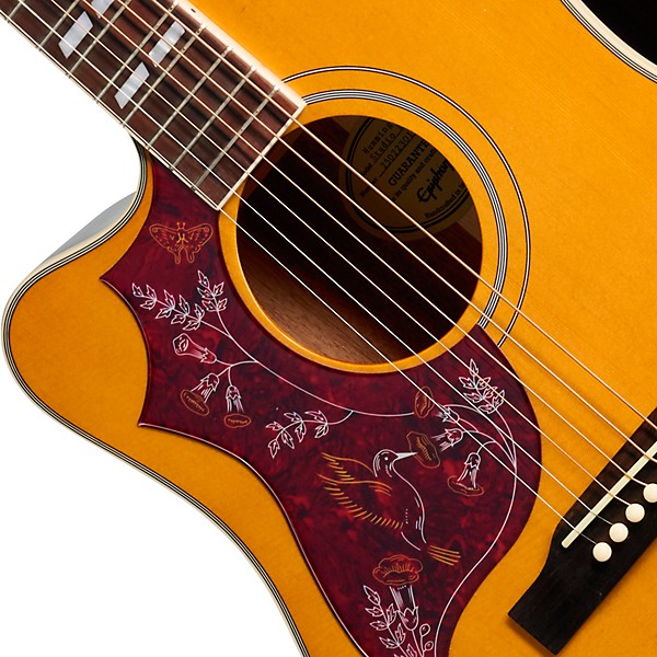 Epiphone Hummingbird Studio EC Left-Handed Acoustic-Electric Guitar - Natural