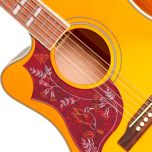 Epiphone Hummingbird Studio EC Left-Handed Acoustic-Electric Guitar - Heritage Cherry Sunburst