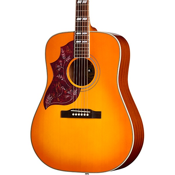 Epiphone Hummingbird Studio Left-Handed Acoustic-Electric Guitar - Heritage Cherry Sunburst