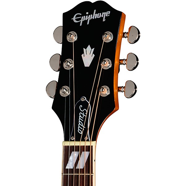 Epiphone Hummingbird Studio Left-Handed Acoustic-Electric Guitar - Heritage Cherry Sunburst