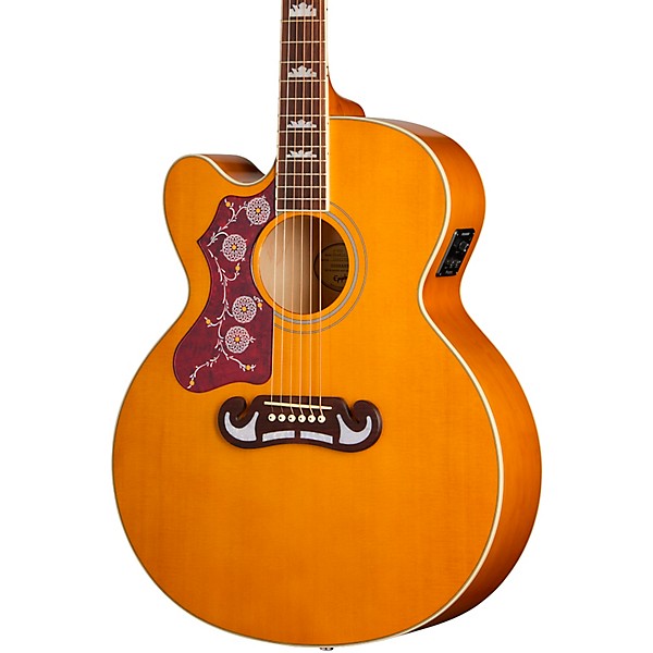 Epiphone J-200 Studio EC Left-Handed Acoustic-Electric Guitar - Natural