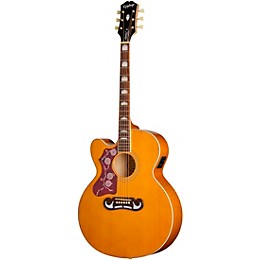 Epiphone J-200 Studio EC Left-Handed Acoustic-Electric Guitar - Natural