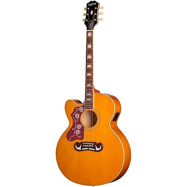Epiphone J-200 Studio EC Left-Handed Acoustic-Electric Guitar - Natural