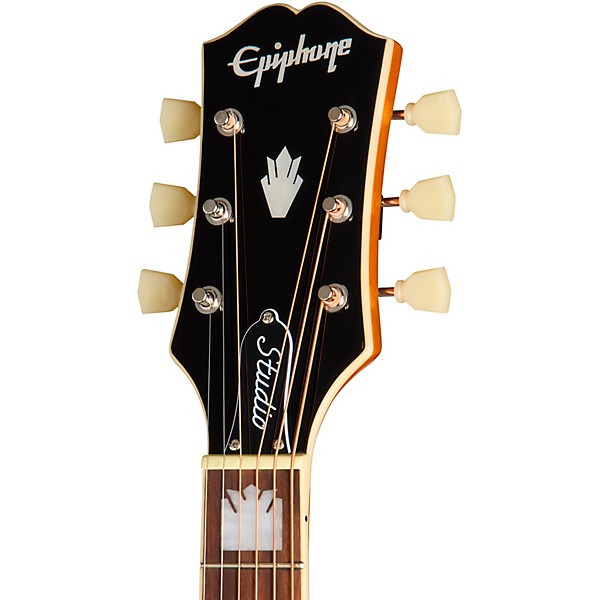 Epiphone J-200 Studio EC Left-Handed Acoustic-Electric Guitar - Natural